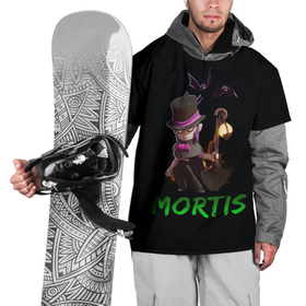 Накидка на куртку 3D с принтом Мортис Brawl Stars в Белгороде, 100% полиэстер |  | Тематика изображения на принте: brawl stars | mortis | бравлер | летучая мышь | мортис