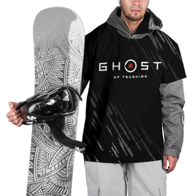 Накидка на куртку 3D с принтом Ghost of Tsushim в Тюмени, 100% полиэстер |  | ghost of tsushim | бой | монголы | открытый мир | экшен