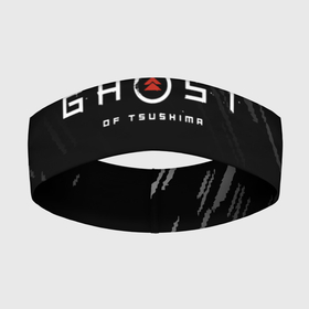 Повязка на голову 3D с принтом Ghost of Tsushim ,  |  | ghost of tsushim | бой | монголы | открытый мир | экшен