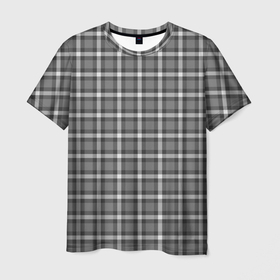 Мужская футболка 3D с принтом Classic в Тюмени, 100% полиэфир | прямой крой, круглый вырез горловины, длина до линии бедер | gentelman | арт | белый | джентельмены | клеточная текстура | костюм в клеточку | тренер | чёрный