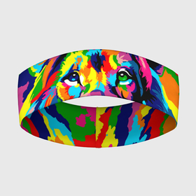 Повязка на голову 3D с принтом Лев Artistic Art в Санкт-Петербурге,  |  | king | lion | neon | африка | голова | граффити | грива | дикий | животные | зверь | зодиак | картина | король | краски | красочный | лев | львенок | львиное | львица | неон | неоновые | радуга | радужный | рисунок