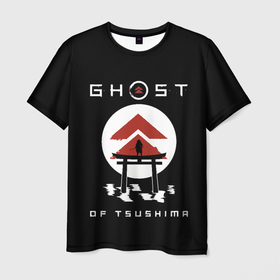 Мужская футболка 3D с принтом Ghost of Tsushima , 100% полиэфир | прямой крой, круглый вырез горловины, длина до линии бедер | game | ghost | japan | ninja | samurai | tsushima | аниме | бусидо | воина | игра | кандзи | кимоно | киото | ниндзя | осака | призрак | путь | ронин | самурай | стиль | токио | цусимы | япония | японский