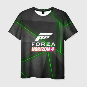 Мужская футболка 3D с принтом Forza Horizon 4 Hi-tech в Курске, 100% полиэфир | прямой крой, круглый вырез горловины, длина до линии бедер | Тематика изображения на принте: 4 | forza | gamer | games | horizon | racing | ultimate | гонки | форза