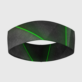 Повязка на голову 3D с принтом Неоновые линии в городе Новоалтайск,  |  | block | gameer | lines | neon | trand | камни | линии | неоновые