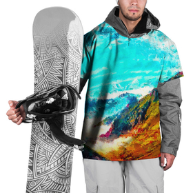 Накидка на куртку 3D с принтом Японские горы в Тюмени, 100% полиэстер |  | art | japan | summer | азия | акварель | восток | восход | горы | деревья | искусство | картина | краски | красочный | лес | летние | лето | мазки | небесный | облака | пейзаж | природа | разноцветные | рассвет