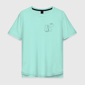 Мужская футболка хлопок Oversize с принтом Соберись в Тюмени, 100% хлопок | свободный крой, круглый ворот, “спинка” длиннее передней части | mood | игра | настроение | пазл | подростки