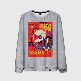 Мужской свитшот хлопок с принтом Марс в Санкт-Петербурге, 100% хлопок |  | mars | space | космос | марс | миссия | освоение