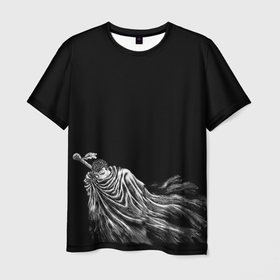 Мужская футболка 3D с принтом berserk , 100% полиэфир | прямой крой, круглый вырез горловины, длина до линии бедер | berserk | аниме | берсерк | гатс | манга | черный мечник