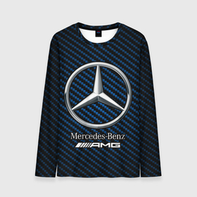 Мужской лонгслив 3D с принтом MERCEDES   МЕРСЕДЕС в Санкт-Петербурге, 100% полиэстер | длинные рукава, круглый вырез горловины, полуприлегающий силуэт | amg | auto | bens | benz | logo | merc | mercedes | mercedes benz | mersedes | moto | star | vthctltc | авто | амг | бенц | звезда | класс | лого | логотип | мерин | мерс | мерседес | мерседес бенц | мото | символ | символы | ьуксувуы