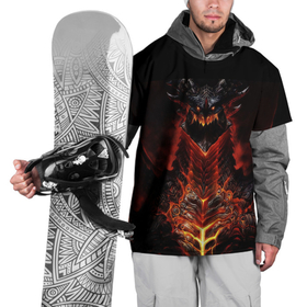 Накидка на куртку 3D с принтом Hydro Dragons , 100% полиэстер |  | Тематика изображения на принте: drag | dragon | арт | динамическое | динозавр | дракон | красивое | фантастика