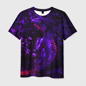 Мужская футболка 3D с принтом Энергия Лавы в Кировске, 100% полиэфир | прямой крой, круглый вырез горловины, длина до линии бедер | Тематика изображения на принте: drag | dragon | арт | динамическое | динозавр | дракон | красивое | фантастика