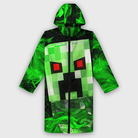 Дождевик унисекс 3D с принтом MINECRAFT CREEPER в городе Новоалтайск,  |  | creeper | game | minecraft | блоки | игра | квадраты | компьютерная | крипер | криппер | майнкрафт | огонь