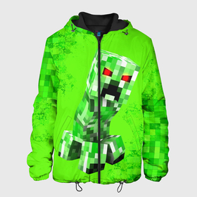 Мужская куртка 3D с принтом MINECRAFT CREEPER в городе Новоалтайск, ткань верха — 100% полиэстер, подклад — флис | прямой крой, подол и капюшон оформлены резинкой с фиксаторами, два кармана без застежек по бокам, один большой потайной карман на груди. Карман на груди застегивается на липучку | creeper | game | minecraft | блоки | игра | квадраты | компьютерная | крипер | криппер | майнкрафт | огонь