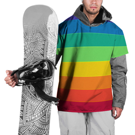 Накидка на куртку 3D с принтом Радуга | Rainbow (Z) в Новосибирске, 100% полиэстер |  | rainbow | summer | ирида | летняя | радуга | радужный | разноцветная | семицвет | яркая