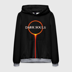 Мужская толстовка 3D с принтом Dark Souls в Белгороде, 100% полиэстер | двухслойный капюшон со шнурком для регулировки, мягкие манжеты на рукавах и по низу толстовки, спереди карман-кенгуру с мягким внутренним слоем. | Тематика изображения на принте: black sun | bonfire | dark souls | dark souls 3 | dark souls logo | ds 3 | game | souls | sun | you died | дарк соулз | дарк соулс | дарк соулс лого | дс 3 | затмение | игра | солнечное затмение | солнце | темная душа | темные души | черное