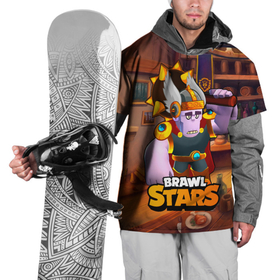 Накидка на куртку 3D с принтом Brawl Stars Фрэнк (Frank) в Петрозаводске, 100% полиэстер |  | brawl | brawl stars | brawlstars | brawl_stars | frank | jessie | бравл | бравлстарс | фрэнк