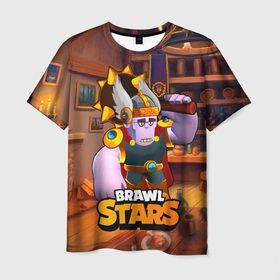 Мужская футболка 3D с принтом Brawl Stars Фрэнк (Frank) в Белгороде, 100% полиэфир | прямой крой, круглый вырез горловины, длина до линии бедер | brawl | brawl stars | brawlstars | brawl_stars | frank | jessie | бравл | бравлстарс | фрэнк