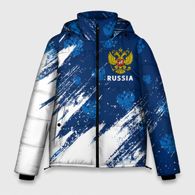 Мужская зимняя куртка 3D с принтом RUSSIA РОССИЯ в Тюмени, верх — 100% полиэстер; подкладка — 100% полиэстер; утеплитель — 100% полиэстер | длина ниже бедра, свободный силуэт Оверсайз. Есть воротник-стойка, отстегивающийся капюшон и ветрозащитная планка. 

Боковые карманы с листочкой на кнопках и внутренний карман на молнии. | Тематика изображения на принте: hjccbz | russia | ussr | герб | двухглавый | кгыышф | орел | орнамент | победа | родина | рожден | россии | российский | россия | русский | русь | сборная | символ | символика | спорт | ссср | страна | флаг | хохлома