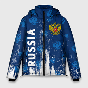 Мужская зимняя куртка 3D с принтом RUSSIA РОССИЯ в Новосибирске, верх — 100% полиэстер; подкладка — 100% полиэстер; утеплитель — 100% полиэстер | длина ниже бедра, свободный силуэт Оверсайз. Есть воротник-стойка, отстегивающийся капюшон и ветрозащитная планка. 

Боковые карманы с листочкой на кнопках и внутренний карман на молнии. | Тематика изображения на принте: hjccbz | russia | ussr | герб | двухглавый | кгыышф | орел | орнамент | победа | родина | рожден | россии | российский | россия | русский | русь | сборная | символ | символика | спорт | ссср | страна | флаг | хохлома