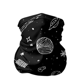 Бандана-труба 3D с принтом Cosmos в Новосибирске, 100% полиэстер, ткань с особыми свойствами — Activecool | плотность 150‒180 г/м2; хорошо тянется, но сохраняет форму | comet | cosmos | moon | planet | satellite | saturn | space | star | weightlessness | звезда | комета | космос | луна | невесомость | планета | сатурн | спутник