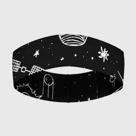 Повязка на голову 3D с принтом Cosmos в Санкт-Петербурге,  |  | comet | cosmos | moon | planet | satellite | saturn | space | star | weightlessness | звезда | комета | космос | луна | невесомость | планета | сатурн | спутник