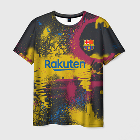 Мужская футболка 3D с принтом FC Barcelona | La Liga pre-match shirt (2021) в Курске, 100% полиэфир | прямой крой, круглый вырез горловины, длина до линии бедер | Тематика изображения на принте: 0x000000123 | barca | barcelona | fcb | messi | барса | барселона | месси | фкб