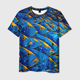 Мужская футболка 3D с принтом Рыбалка в Кировске, 100% полиэфир | прямой крой, круглый вырез горловины, длина до линии бедер | fish | fishing | вода | друг | животные | крючок | лето | море | мужчина | озера | отдых | подарок | природа | рыба | рыбалка | рыбки | улов