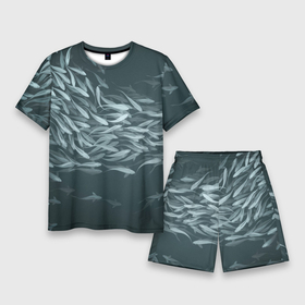 Мужской костюм с шортами 3D с принтом Рыбы ,  |  | fish | fishing | вода | друг | животные | крючок | лето | море | мужчина | озера | отдых | подарок | природа | рыба | рыбалка | рыбки | улов
