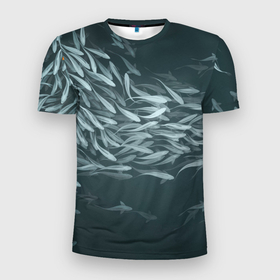 Мужская футболка 3D спортивная с принтом Рыбы в Тюмени, 100% полиэстер с улучшенными характеристиками | приталенный силуэт, круглая горловина, широкие плечи, сужается к линии бедра | fish | fishing | вода | друг | животные | крючок | лето | море | мужчина | озера | отдых | подарок | природа | рыба | рыбалка | рыбки | улов