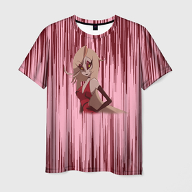 Мужская футболка 3D с принтом Hazbin Hotel , 100% полиэфир | прямой крой, круглый вырез горловины, длина до линии бедер | hazbin hotel | анимационая музыкальная комедия | демоны | мультсериал | отель | отель хазбин
