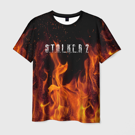 Мужская футболка 3D с принтом СТАЛКЕР 2 в Екатеринбурге, 100% полиэфир | прямой крой, круглый вырез горловины, длина до линии бедер | 35mm | s.t.a.l.k.e.r | snork | stalker | игра | мутант | пейзаж | припять | радиация | сталкер | сталкер 2 | сталкер2 | чернобыль