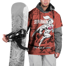 Накидка на куртку 3D с принтом The man of steel в Белгороде, 100% полиэстер |  | Тематика изображения на принте: man | steel | superman | vdzajul | супермен | супермэн