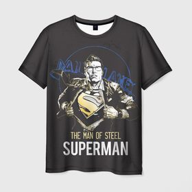 Мужская футболка 3D с принтом Supermen в Тюмени, 100% полиэфир | прямой крой, круглый вырез горловины, длина до линии бедер | man | steel | superman | vdzajul | супермен | супермэн