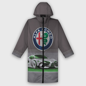 Дождевик унисекс 3D с принтом Alfa Romeo motorsport в городе Новоалтайск,  |  | alfa romeo | car | italy | motorsport | prestige | автоспорт | альфа ромео | италия | престиж