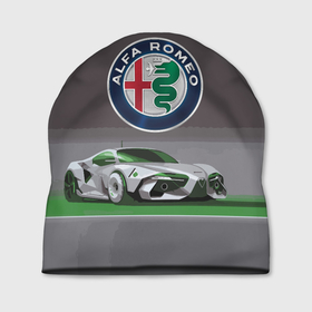 Шапка 3D с принтом Alfa Romeo motorsport в Курске, 100% полиэстер | универсальный размер, печать по всей поверхности изделия | alfa romeo | car | italy | motorsport | prestige | автоспорт | альфа ромео | италия | престиж