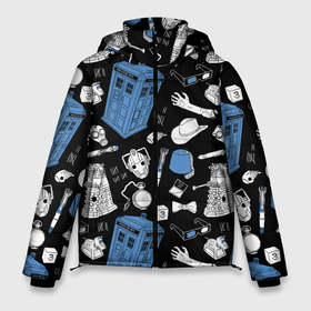 Мужская зимняя куртка 3D с принтом ТАРДИС в Тюмени, верх — 100% полиэстер; подкладка — 100% полиэстер; утеплитель — 100% полиэстер | длина ниже бедра, свободный силуэт Оверсайз. Есть воротник-стойка, отстегивающийся капюшон и ветрозащитная планка. 

Боковые карманы с листочкой на кнопках и внутренний карман на молнии. | david tennant | doctor who | jodie whittaker | matt smith | space | tardis | time | время | девид теннант | джоди уиттакер | доктор | доктор кто | космос | мэтт смит | тардис