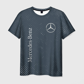 Мужская футболка 3D с принтом MERCEDES / МЕРСЕДЕС в Тюмени, 100% полиэфир | прямой крой, круглый вырез горловины, длина до линии бедер | amg | auto | bens | benz | logo | merc | mercedes | mercedes benz | mersedes | moto | star | vthctltc | авто | амг | бенц | звезда | класс | лого | логотип | мерин | мерс | мерседес | мерседес бенц | мото | символ | символы | ьуксувуы