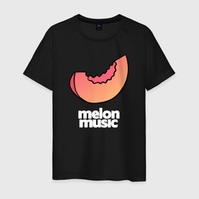 Мужская футболка хлопок с принтом MELON MUSIC , 100% хлопок | прямой крой, круглый вырез горловины, длина до линии бедер, слегка спущенное плечо. | mayot | melon | music | seemee | yungway | вэй | дыни | майот | мелон | мьюзик | сими | янг | янгвэй