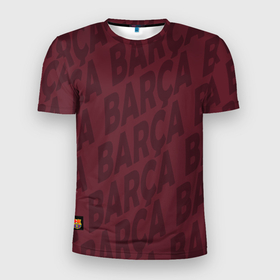 Мужская футболка 3D спортивная с принтом FC Barcelona | Barca,Barca,Barca (2021) в Тюмени, 100% полиэстер с улучшенными характеристиками | приталенный силуэт, круглая горловина, широкие плечи, сужается к линии бедра | Тематика изображения на принте: 0x000000123 | barca | barcelona | fcb | messi | барса | барселона | месси | фкб