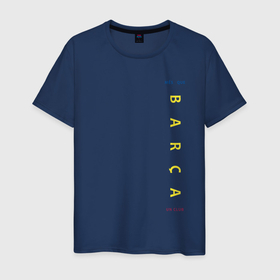Мужская футболка хлопок с принтом FC Barcelona | MES QUE UN CLUB (2021) в Екатеринбурге, 100% хлопок | прямой крой, круглый вырез горловины, длина до линии бедер, слегка спущенное плечо. | 0x000000123 | barca | fcb | messi | барса | барселона | месси