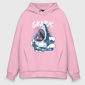Мужское худи Oversize хлопок с принтом Злая акула , френч-терри — 70% хлопок, 30% полиэстер. Мягкий теплый начес внутри —100% хлопок | боковые карманы, эластичные манжеты и нижняя кромка, капюшон на магнитной кнопке | angry | big | evil | jaws | predator | scary | shark | storm | wave | waves | white | акула | акулы | белая | большая | волна | волны | выпрыгивает | злая | зубы | из воды | море | океан | охотник | пасть | плотоядная | рот | страшная | хищни