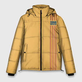 Мужская зимняя куртка 3D с принтом BARCELONA 1899 в Тюмени, верх — 100% полиэстер; подкладка — 100% полиэстер; утеплитель — 100% полиэстер | длина ниже бедра, свободный силуэт Оверсайз. Есть воротник-стойка, отстегивающийся капюшон и ветрозащитная планка. 

Боковые карманы с листочкой на кнопках и внутренний карман на молнии. | Тематика изображения на принте: barcelona | champions | fc | fc barcelona 20 21 | fcb | football club | league | lionel | messi | spain | sport | барселона | испания | лига | лионель | месси | спортивные | униформа | фирменые цвета | фк | футбольный клуб | чемпионов