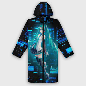 Дождевик унисекс 3D с принтом Miku в матрице в городе Новоалтайск,  |  | anime | girl | hatsune | miku | system | vocaloid | vr | аниме | взлом | виртуальная | вокалойд | волосы | девушка | длинные | косички | манга | мику | певица | помехи | системы | хатсуне | хатцуне | хацунэ