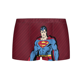 Мужские трусы 3D с принтом I am your Superman в Санкт-Петербурге, 50% хлопок, 50% полиэстер | классическая посадка, на поясе мягкая тканевая резинка | Тематика изображения на принте: man | steel | superman | vdzajul | супермен | супермэн