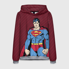 Мужская толстовка 3D с принтом I am your Superman в Курске, 100% полиэстер | двухслойный капюшон со шнурком для регулировки, мягкие манжеты на рукавах и по низу толстовки, спереди карман-кенгуру с мягким внутренним слоем. | Тематика изображения на принте: man | steel | superman | vdzajul | супермен | супермэн