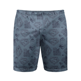 Мужские шорты спортивные с принтом COURAGE ,  |  | man | steel | superman | vdzajul | супермен | супермэн