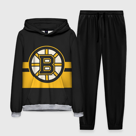 Мужской костюм 3D (с толстовкой) с принтом BOSTON BRUINS NHL ,  |  | black | boston | bruins | hockey | ice | logo | nhl | sport | usa | бостон | брюинз | логотип | нхл | спорт | хоккей