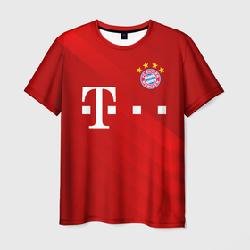 Мужская футболка 3D с принтом FC Bayern Munchen в Петрозаводске, 100% полиэфир | прямой крой, круглый вырез горловины, длина до линии бедер | bayern | bayern munchen | champions league | fc bayern munchen | germany | munchen | бавария | германия | левандовски | лига чемпионов | мюнхен | рибери | роббен
