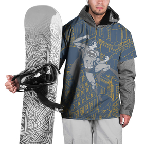Накидка на куртку 3D с принтом Bad guys get COAL!!! в Новосибирске, 100% полиэстер |  | man | steel | superman | vdzajul | супермен | супермэн