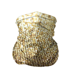 Бандана-труба 3D с принтом Блёстки в Тюмени, 100% полиэстер, ткань с особыми свойствами — Activecool | плотность 150‒180 г/м2; хорошо тянется, но сохраняет форму | блеск | блёстки | блестяшки | золото